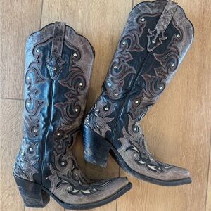 Women’s Heeled Corral Boots- Size 7